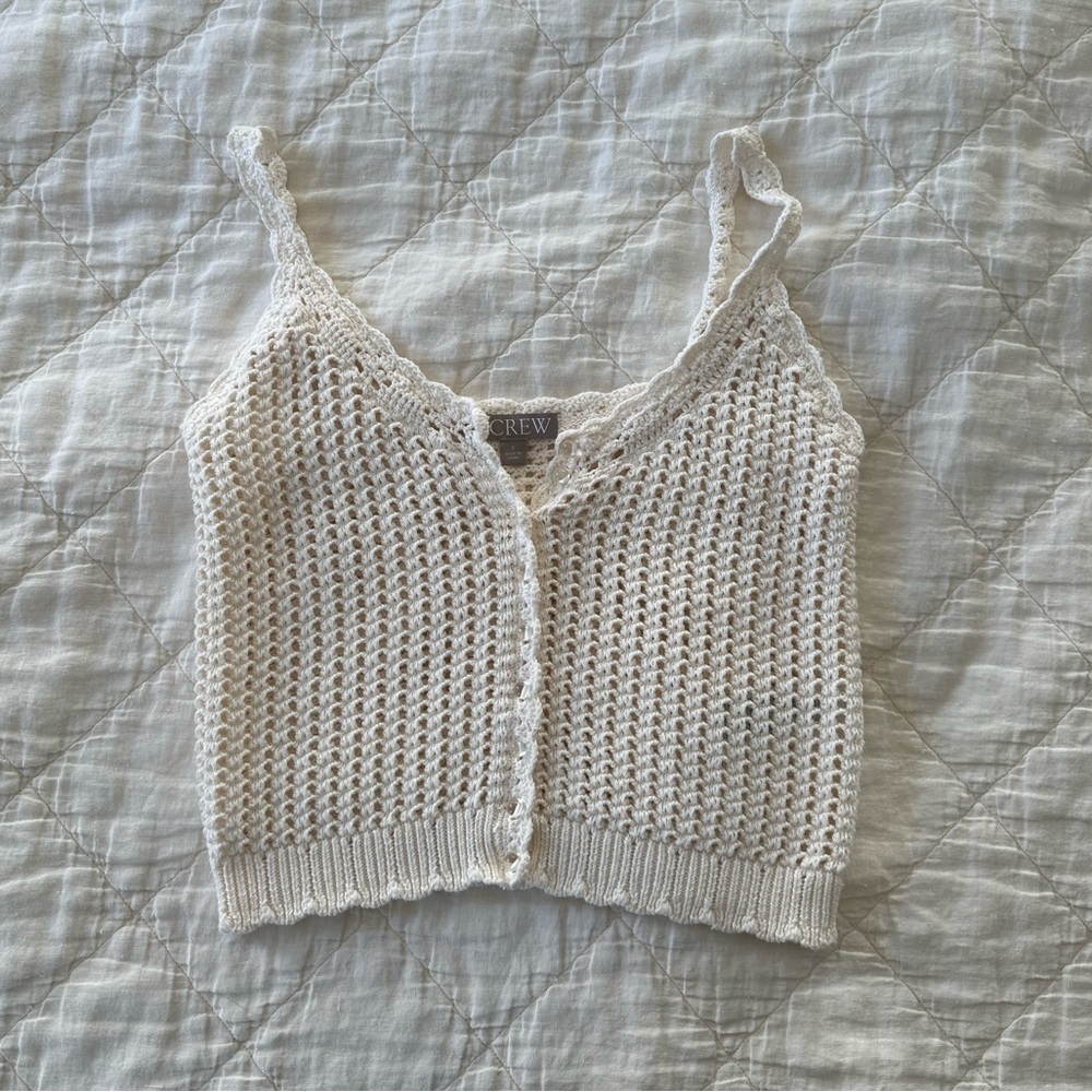J Crew 100% cotton knit tank